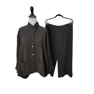 Blanque Top and Balloon‎ Parachute Pants Suit